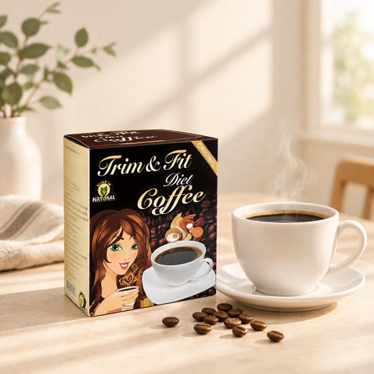 Clean hero shot of Trim & Fit Diet Coffee